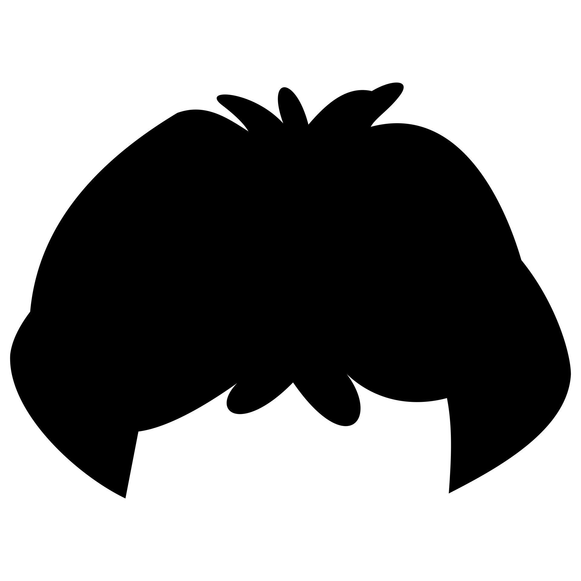 1920x1920 Wig Silhouette Free Stock Photo