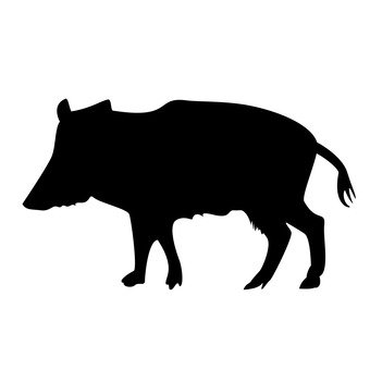 340x340 Free Silhouettes Animal, Black, Face