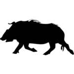 150x150 Wild Boar Color Silhouette Public Domain Vectors