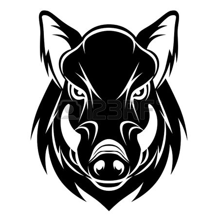 Wild Hog Silhouette at GetDrawings | Free download