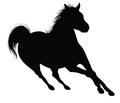 400x344 Horse Silhouette Clip Art