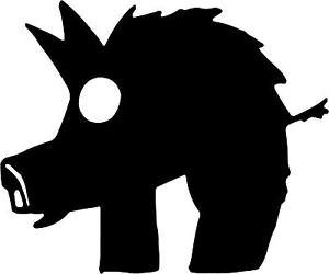 300x250 Wild Pig Boar Hog Decal 3.75x4.5 Choose Color! Vinyl Sticker