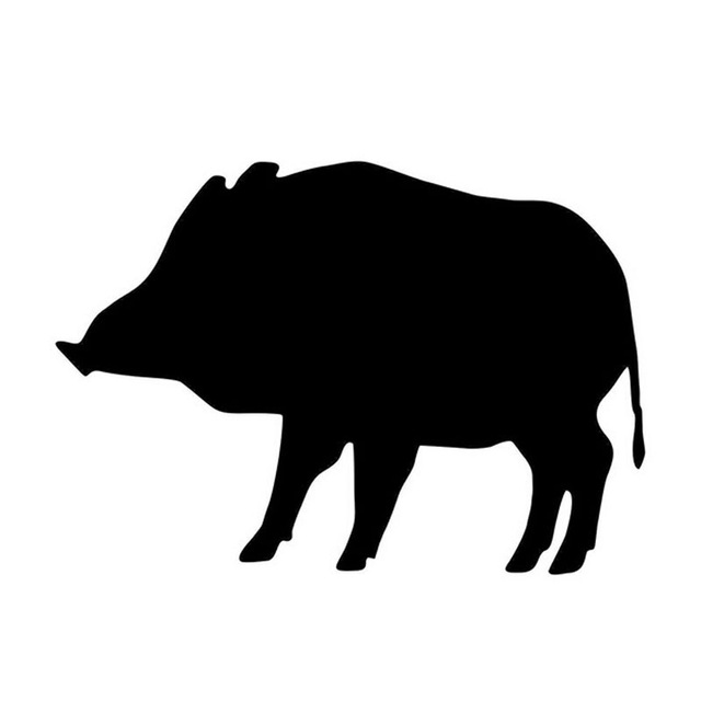 Wild Pig Silhouette at GetDrawings | Free download