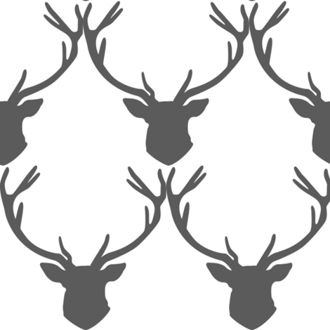 470x470 Gray Stag Head Deer Silhouette Wallpaper
