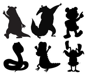 300x259 Dancing Silhouette Royalty Free Vectors