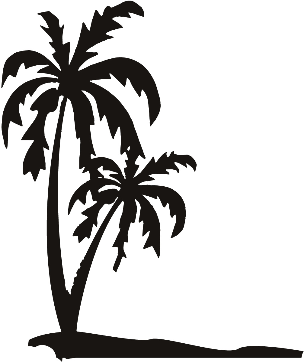 1007x1200 Palm Tree Clipart Black And White To Color Collection