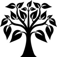 189x190 Vector Tree Silhouettes Premium Clipart
