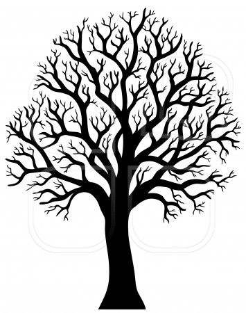 355x450 Silhuett Av Utan Blad 2 Trees Tree Designs