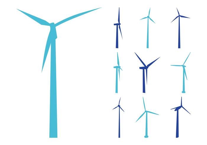 700x490 Wind Turbines Silhouettes
