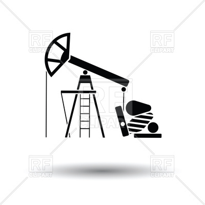 400x400 Pumpjack Silhouette