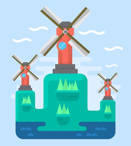 438x490 Flat Windmills
