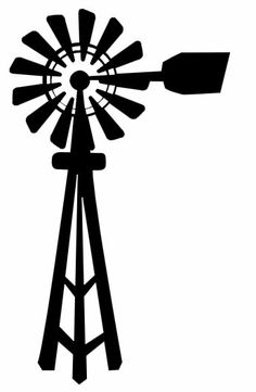 Windmill Silhouette Vector Free at GetDrawings | Free download