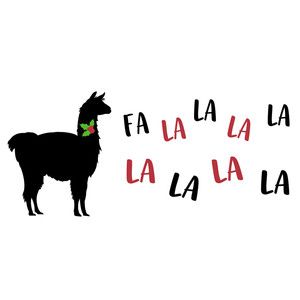 300x300 Fa La La Llama Silhouette Design And Silhouettes