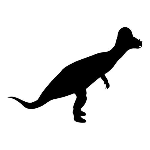 500x500 Dinosaur Silhouette