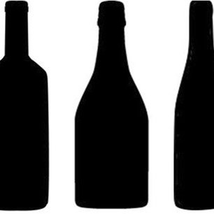 306x306 Wine Bottle Shape Silhouettes From Left To Right Bordeaux