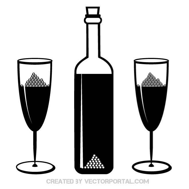 660x660 Free Vector Bottle Silhouettes 123freevectors