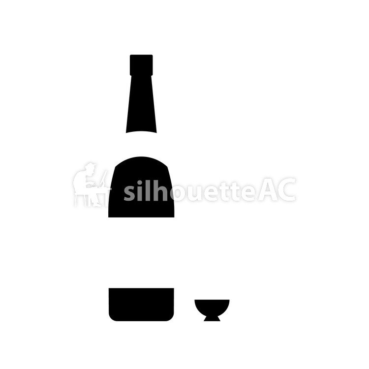 750x750 Free Vector Silhouettes Okoko, Alcohol, An Illustration