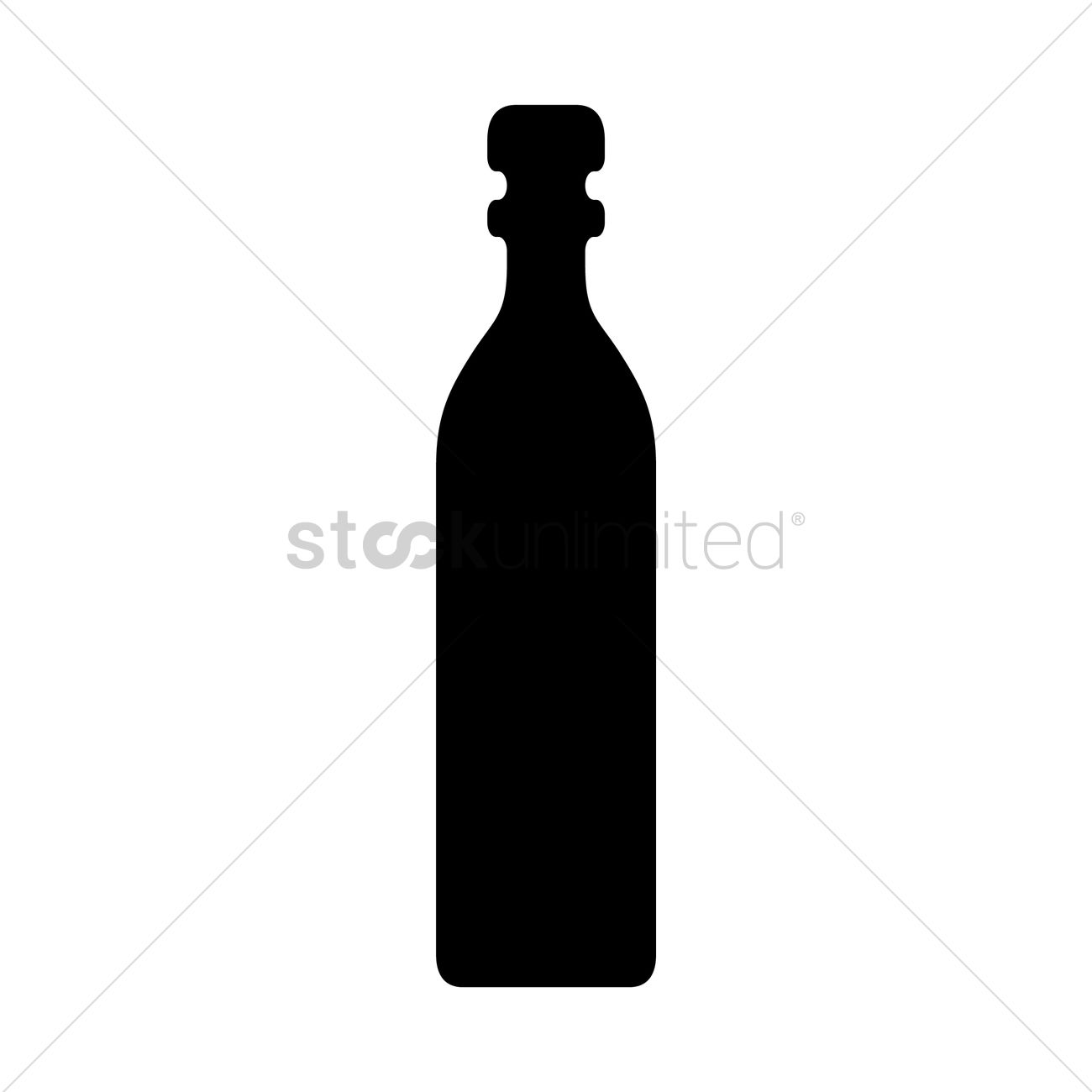 1300x1300 Bottle Silhouette Vector Image
