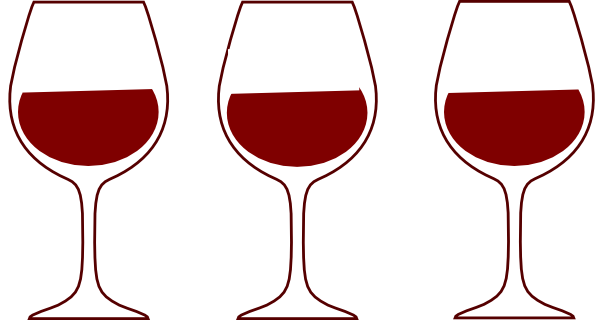 600x320 Wine Glass Spilling Silhouette Clipart