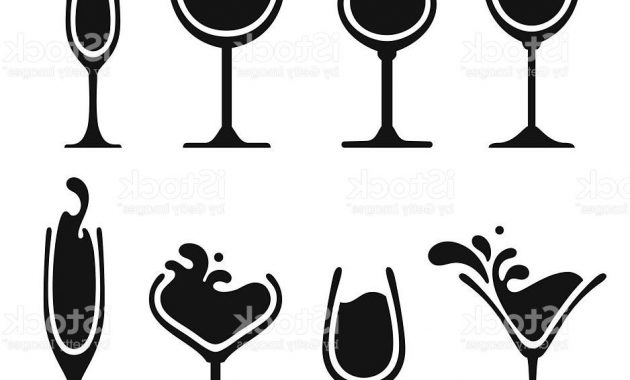 630x380 Wine Glass Silhouette Vector Archives