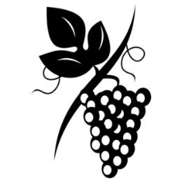 260x260 Clean Wine Grapes Vector Illustration Silhouette Plaatjes