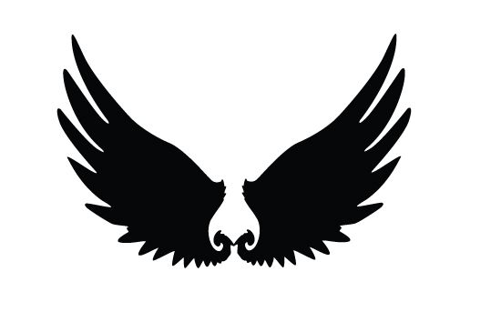 550x354 Wings Silhouette Vector Free Download Birds Vector Graphics