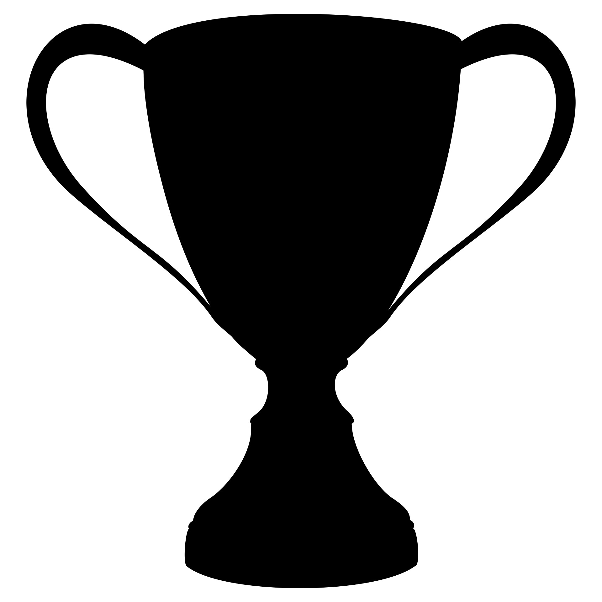 1920x1920 Gold Cup Silhouette Free Stock Photo