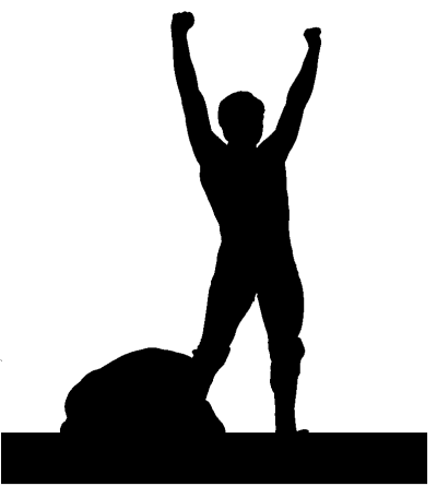 400x456 Boxing Winner Silhouette