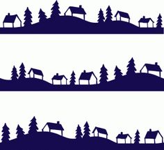 236x217 22 Images Of Winter House Template Silhouette