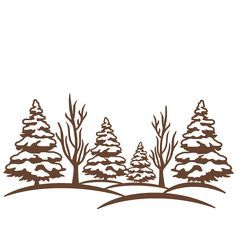 236x236 Winter Scene Svg Scrapbook Cut File Cute Clipart Files