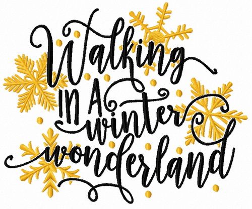 500x416 Walking In A Winter Wonderland Embroidery Design Embroidery