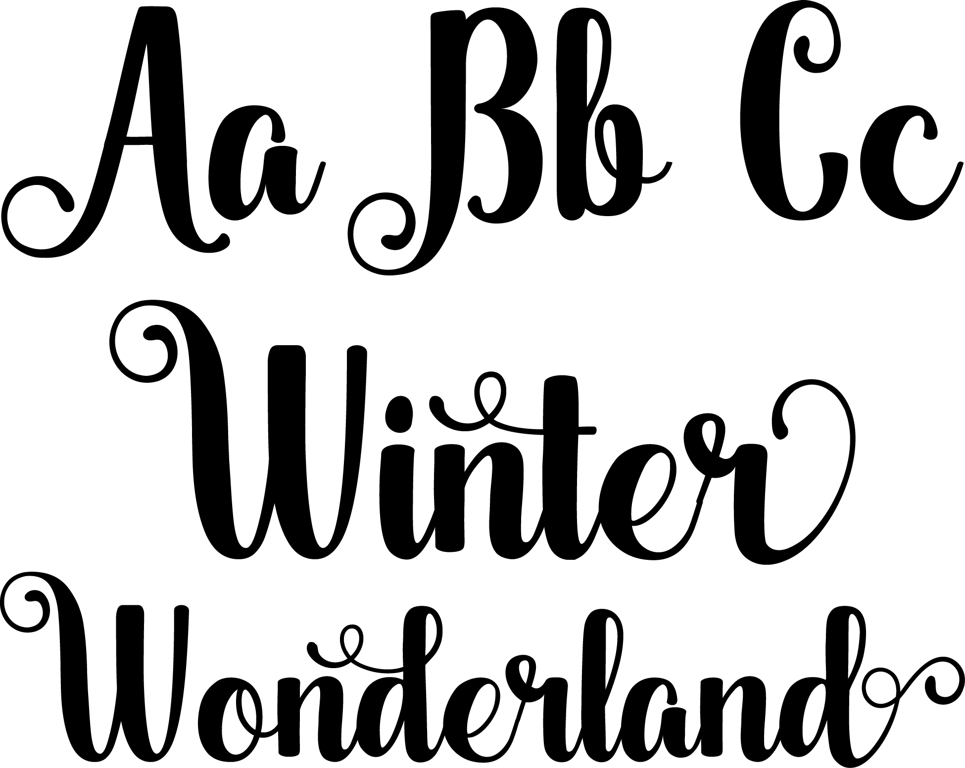 1950x1553 Winter Wonderland Font