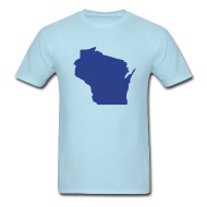190x190 Shop Wisconsin State Silhouette T Shirts Online Spreadshirt