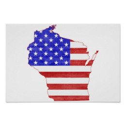 260x260 Wisconsin State Flag Posters Zazzle
