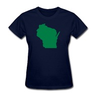 190x190 Wisconsin State Silhouette T Shirt Spreadshirt