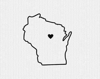 340x270 Wisconsin Outline Etsy