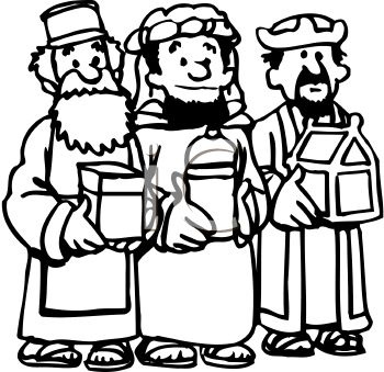 350x339 3 Wise Men Silhouette Clipart