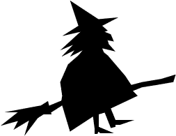 253x195 Free Halloween Silhouette Clipart