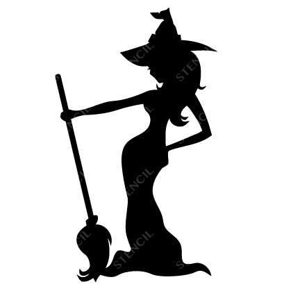 432x432 Maleficent Witch Stencil Cool Stickers Wall Decals