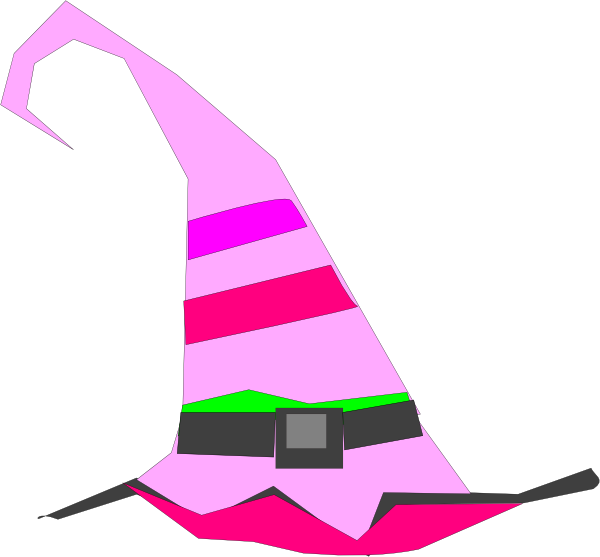 600x557 Free Witch Hat Silhouette Clipart