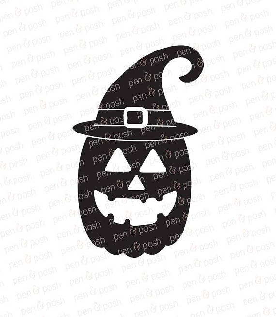 570x653 Witch Pumpkin Svg