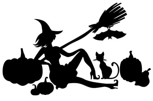 539x357 Witch Silhouette Tattoo
