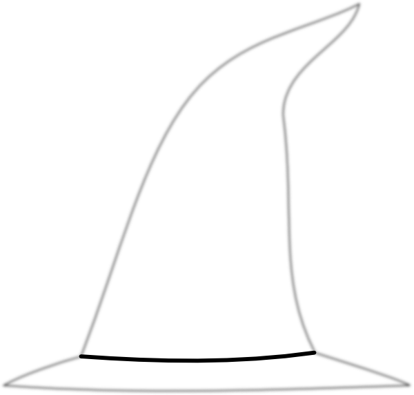 600x572 Black Witch Hat Clipart Collection