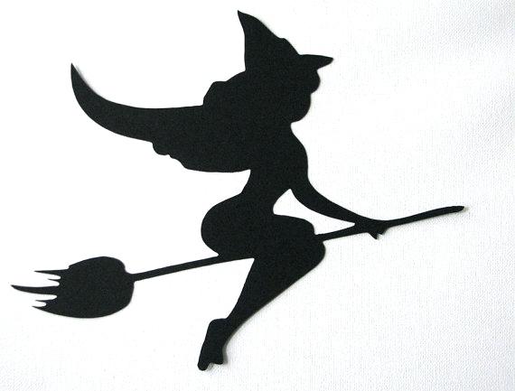 570x433 Witch Silhouette Template Like This Item Halloween Bat Silhouette