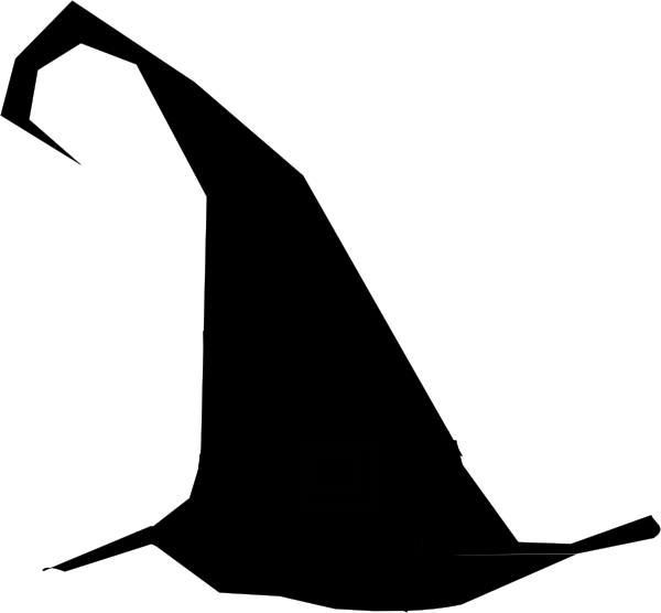 600x556 Witch Hat Clipart Silhouette