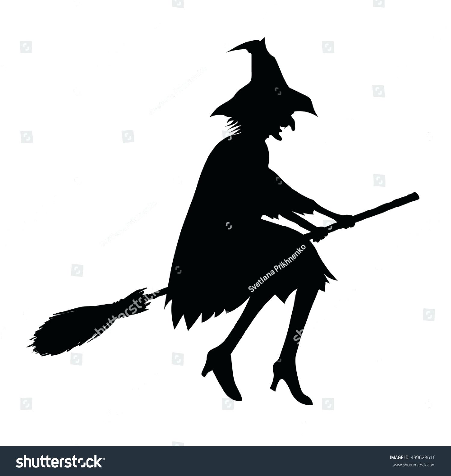 1500x1582 Template Witch On Broomstick Template