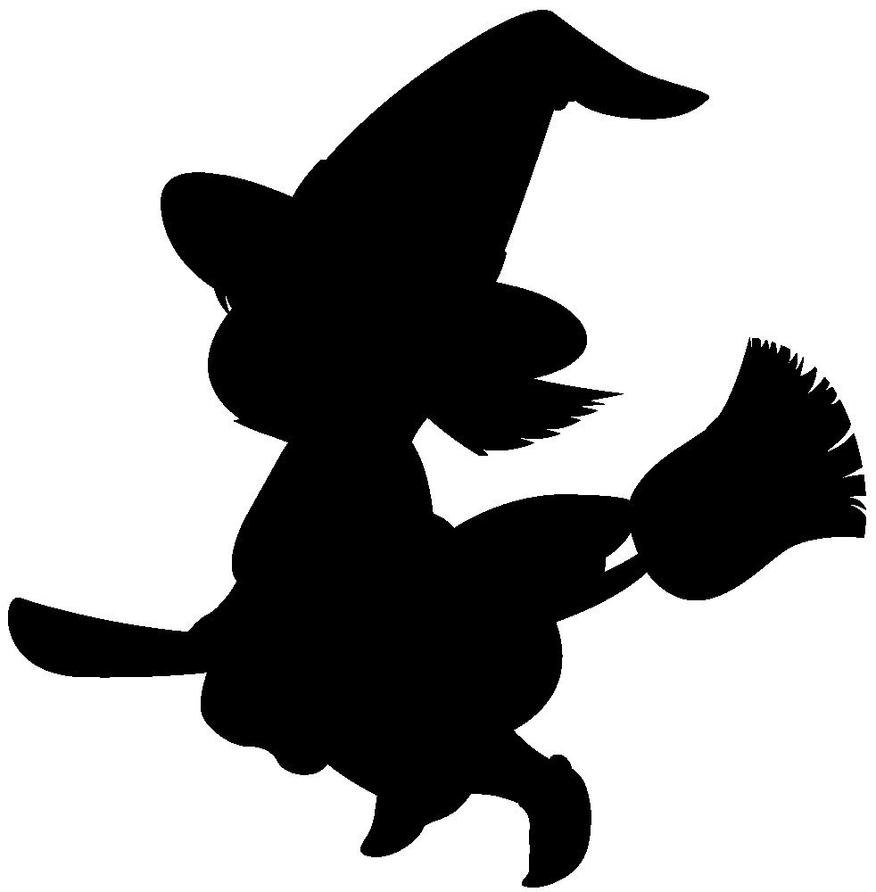 982x1000 Clipart Witch On Broomstick Silhouette Incredible Thatswhatsup