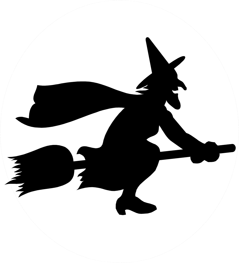 958x1058 Free Clipart Witch On Broomstick