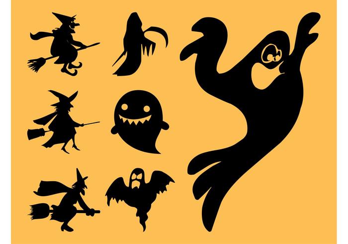 700x490 Ghosts And Witches Silhouettes