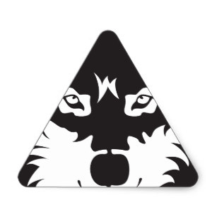 307x307 Wolf Silhouette Stickers Amp Labels Zazzle Uk